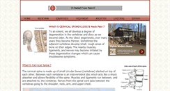 Desktop Screenshot of cervical-spondylosis.com