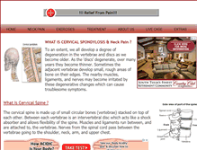 Tablet Screenshot of cervical-spondylosis.com